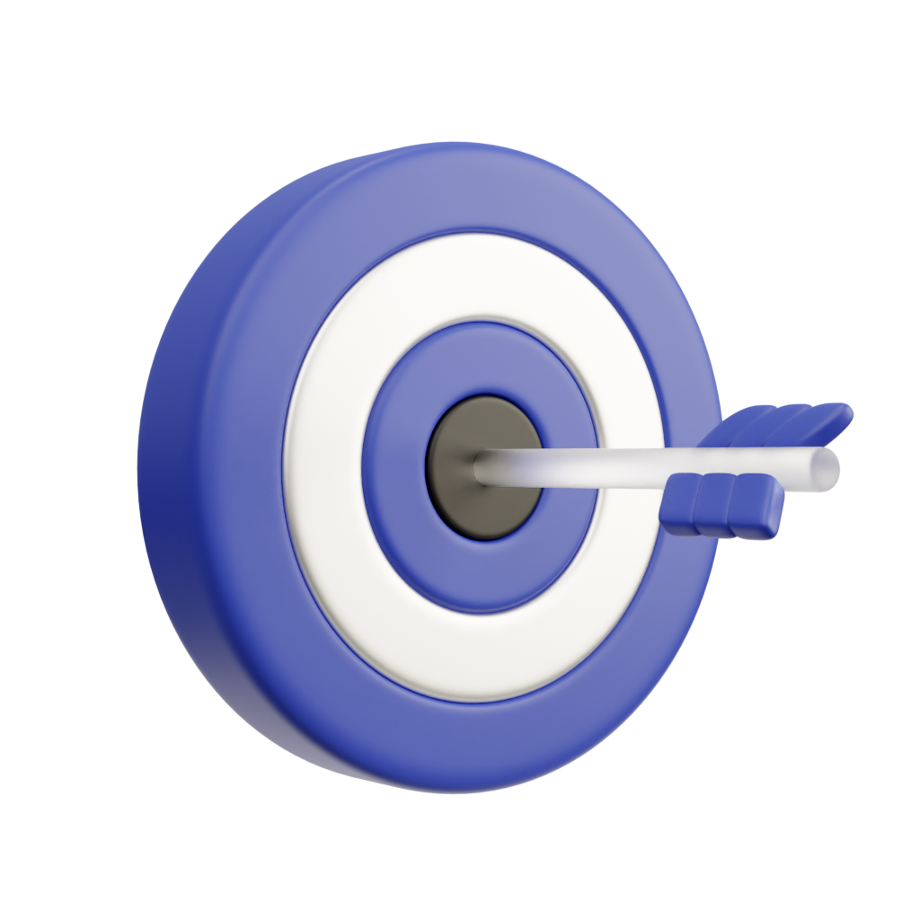 Arrow in bullseye
