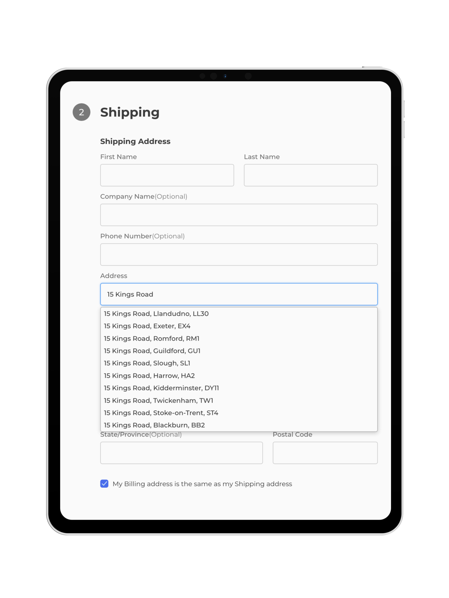 BigCommerce Address Autocomplete