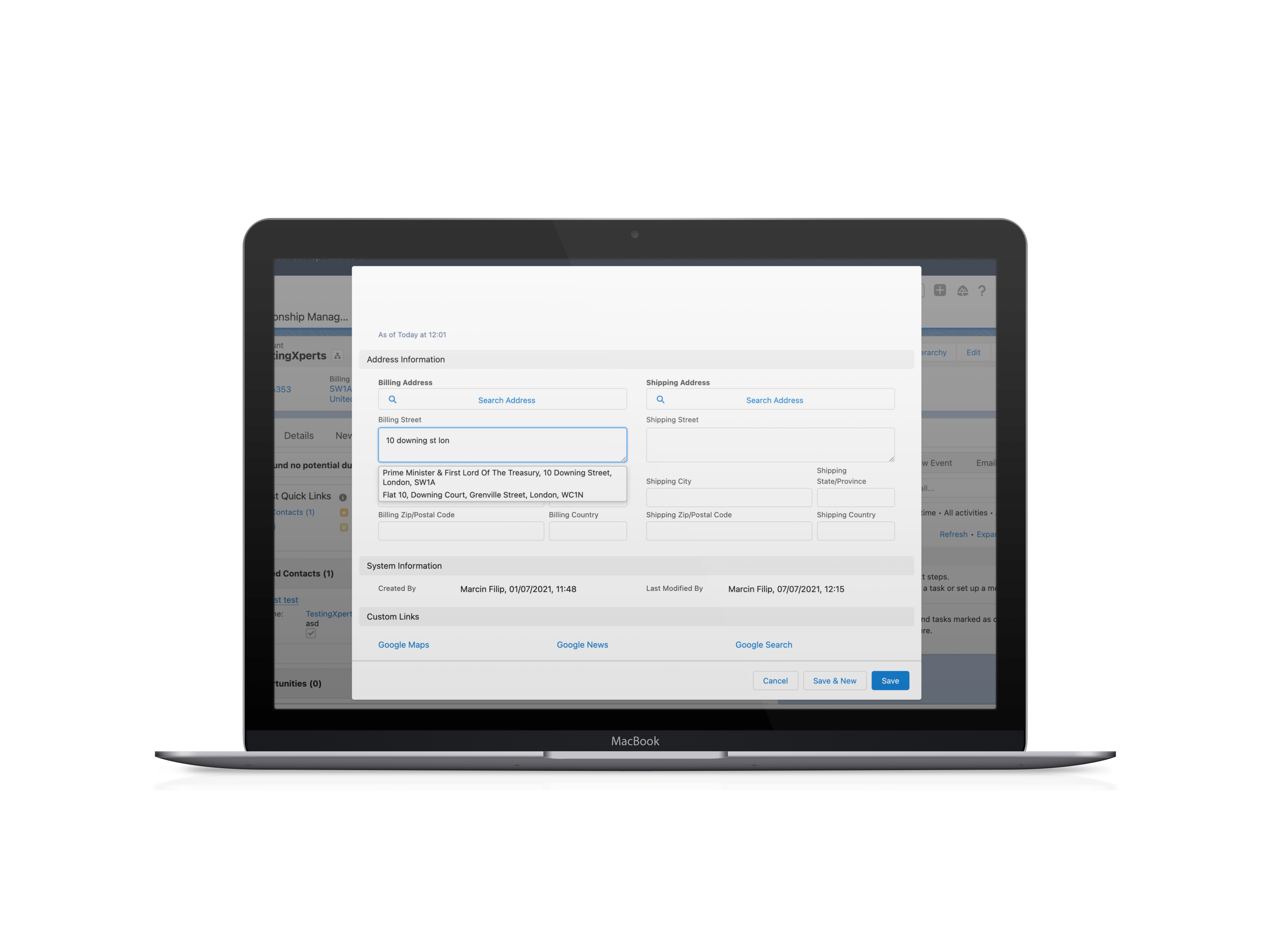Mockup Integration